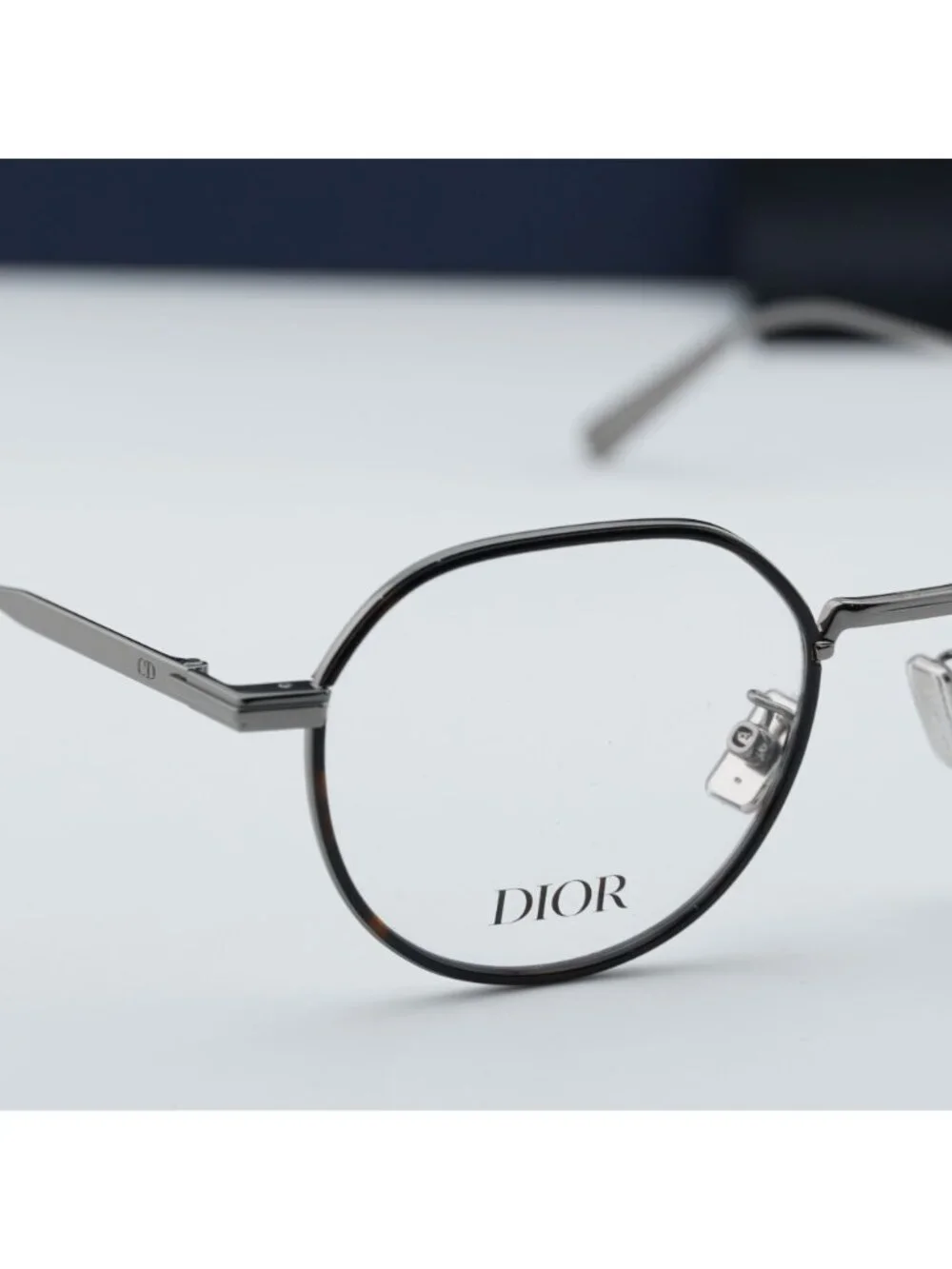 Dior DIORBLACKSUITO R3U 7600 Square Eyeglasses 49mm - Ruthenium